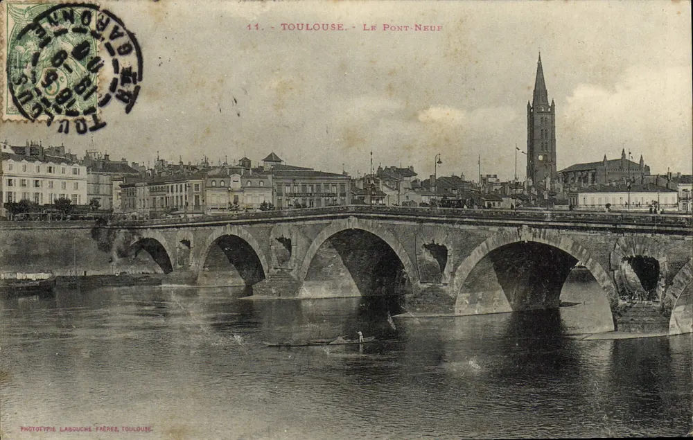 Toulouse - O Pont-Neuf — Fototipia Lasbuche Frères, Toulouse, n°11 - Frente