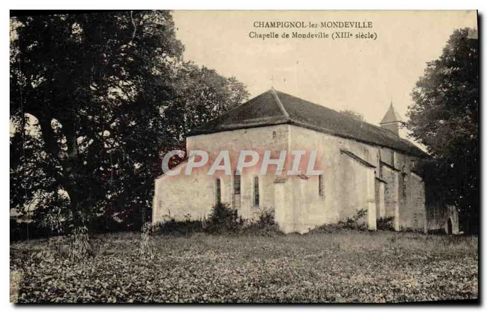Champignol-lez-Mondeville — Capilla de Mondeville (siglo XIII) — editor no identificado - Anverso