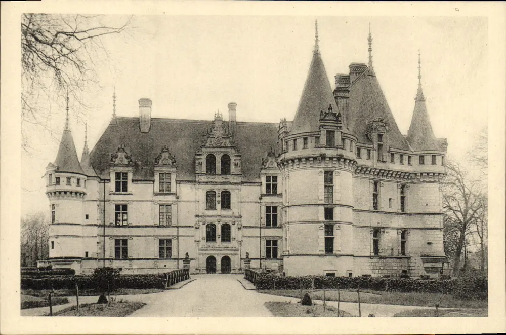 Castelo de Azay-le-Rideau — Facha Norte — Edição dos Monumentos Históricos - Frente