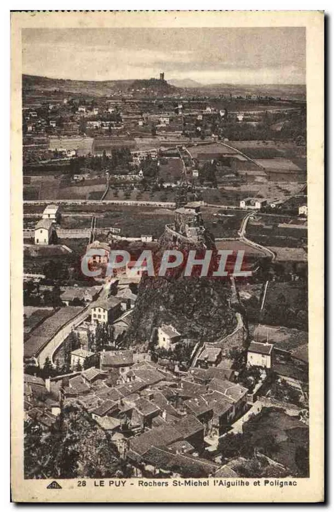Le Puy - Felsen St-Michel, die Aiguilhe und Polignac — n° 28 - Vorderseite