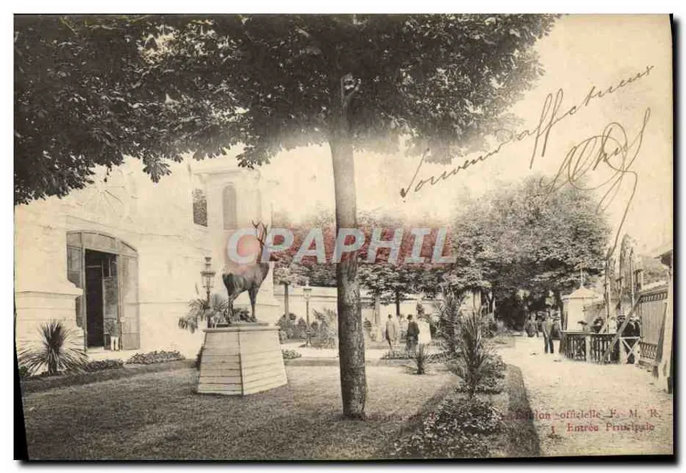 Hoofdingang — Officiële tentoonstelling — Uitgever M. R. n°1 - Voorkant