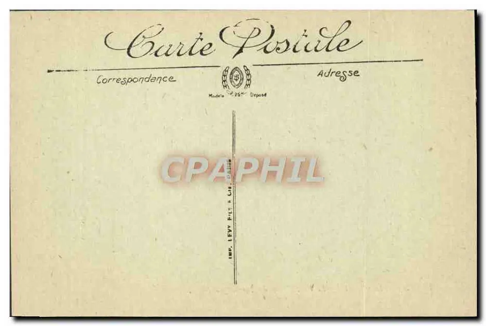 La Spélunca — Die Genoese-Brücke des Porto-Baches — Imp. Levy Frères & Cie, Paris - Rückseite