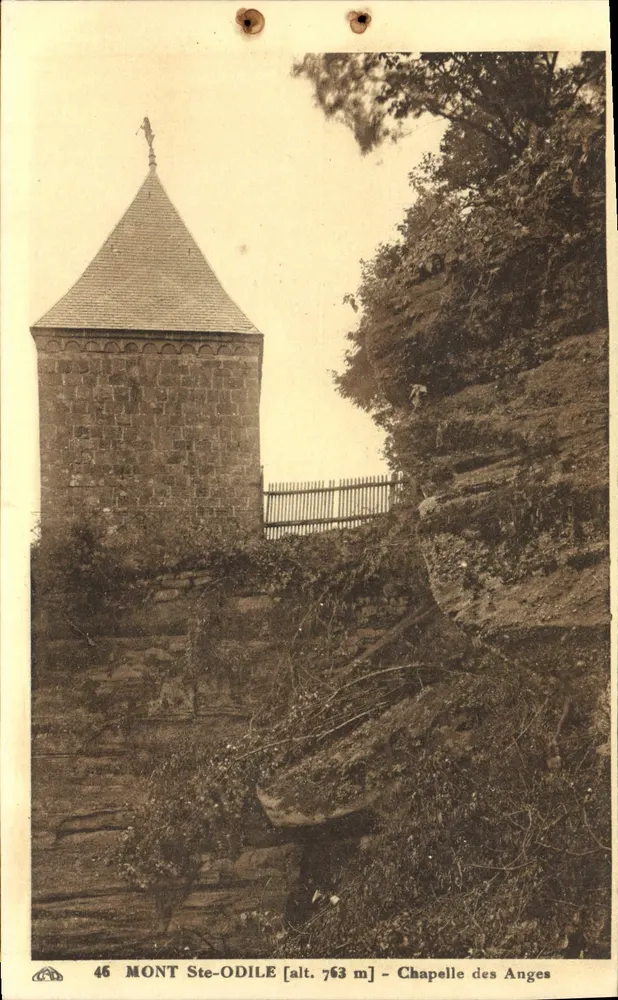 Monte Ste-Odile — Capela dos Anjos — Cie Alsacienne des Arts Photographiques, Strasbourg - Frente