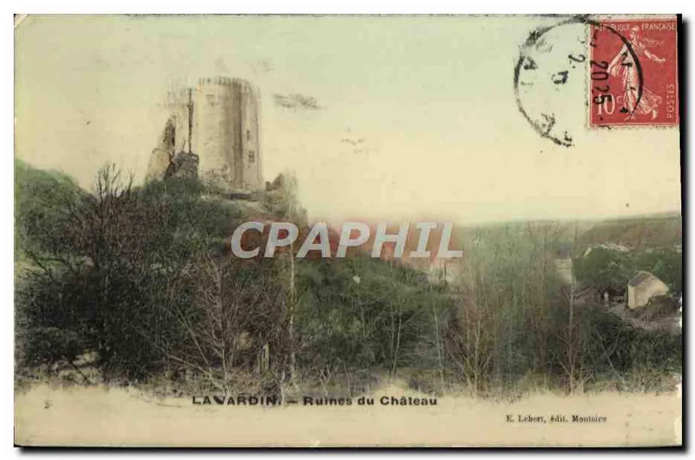 Lavardin — Ruines du Château — E. Leher, édit. Montoire - Frente