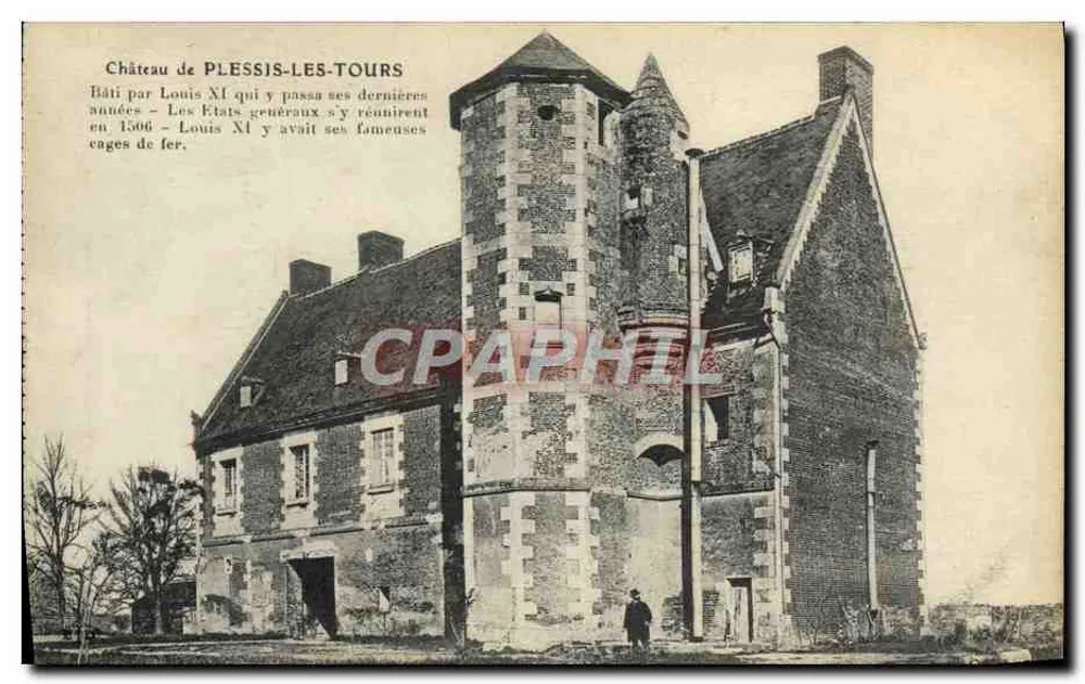 Castelo de PLESSIS-LES-TOURS — editor não visível — número de série não visível - Frente