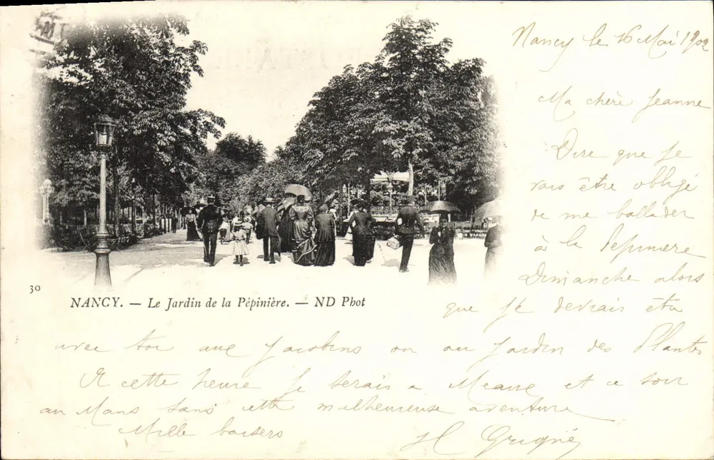 Nancy — O Jardim da Pépinière — ND Pbot - Frente