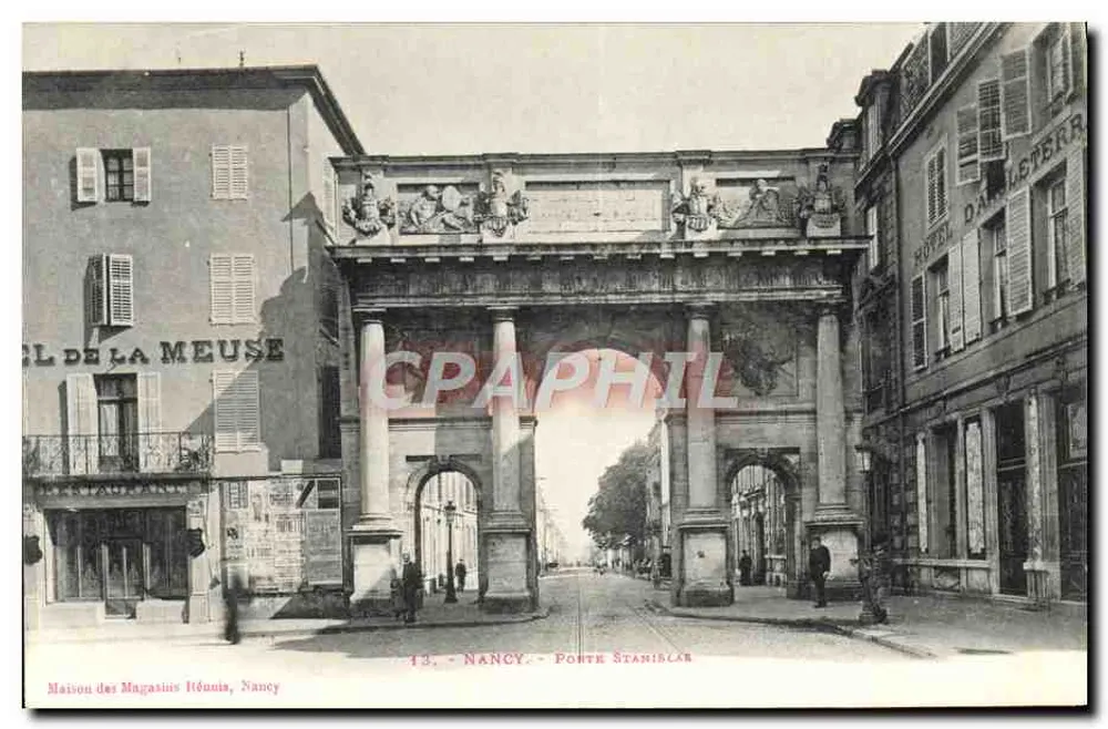 Nancy — Pont Stanislas — Verlag Maison des Magasins Hénonn, Nr. 13 - Vorderseite