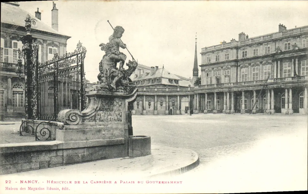 Nancy - Hémicycle der Carrière & Palast des Regierungs — Maison des Magasins Réunis, Verleger - Vorderseite
