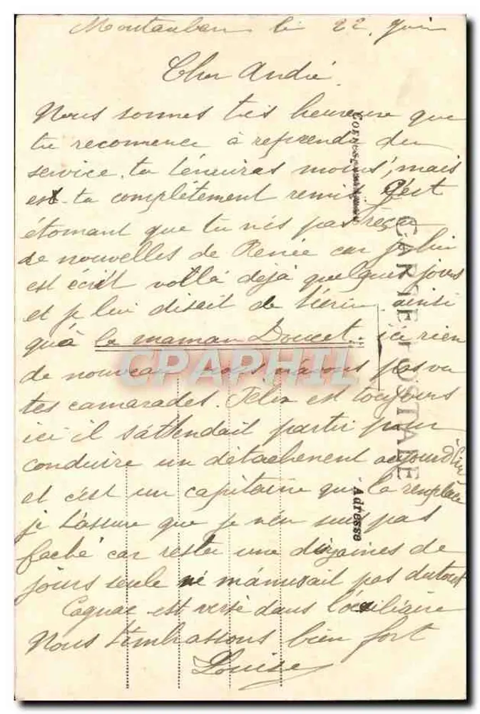 Montauban - Panorama dos quais — Foto R. Gimel, n°29 - Verso