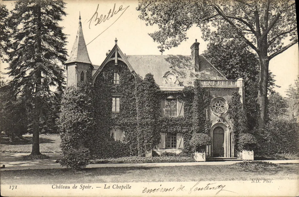 Kasteel van Spoir — La Chapelle — Uitgever ND. Fot. — Serie nr. 171 - Voorkant