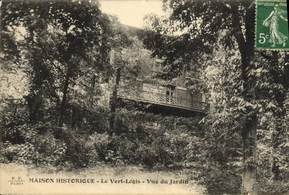 Le Vert-Logis - Ansicht des Gartens — HISTORISCHE HAUPTGEBÄUDE — F.P. PARIS - Vorderseite