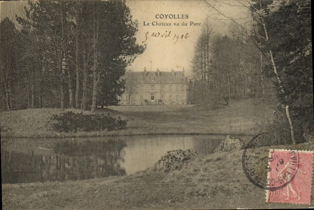 Coyolles — O Castelo visto do Parque — editor não visível - Frente