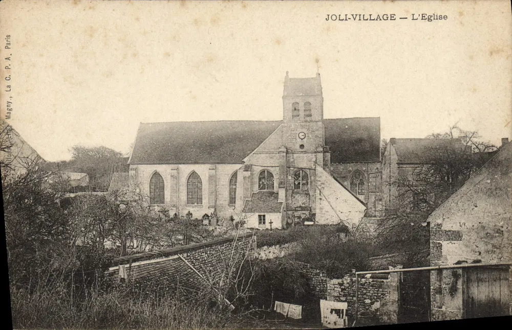 Vista de uma Igreja — A C.P.A. Magny - Frente