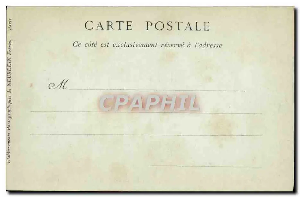 Schloss Guizot — Alte Abtei Val Richer, 17. Jahrhundert — Sammlung ND Phot - Rückseite