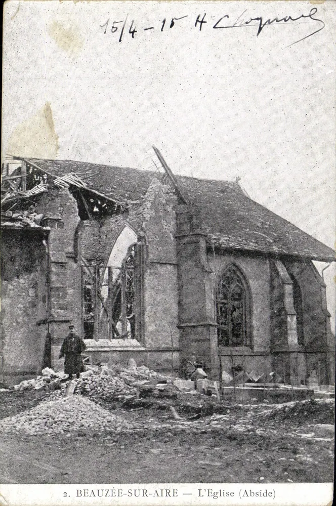 Beauzée-sur-Aire — L'Église (Abside) - Recto