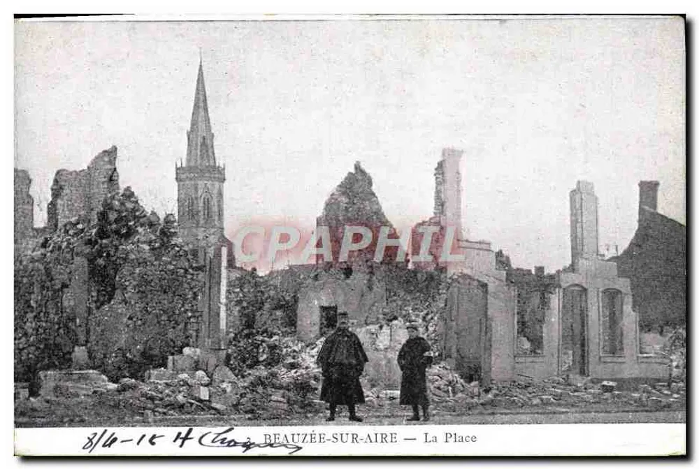 Beauzée-sur-Aire — La Place — Édition Clengue - Recto