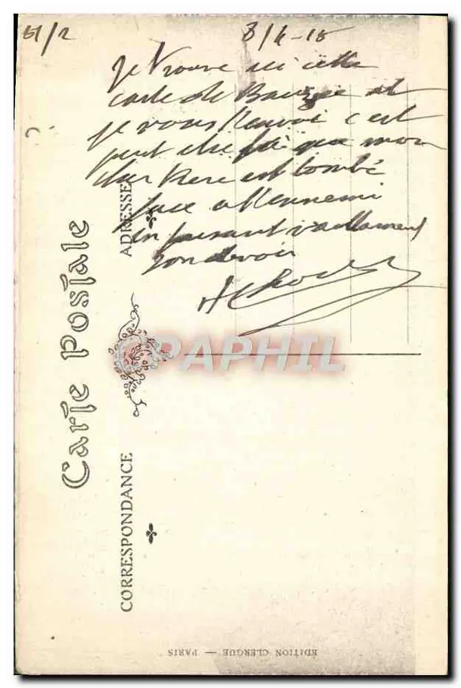 Beauzée-sur-Aire — La Place — Édition Clengue - Verso