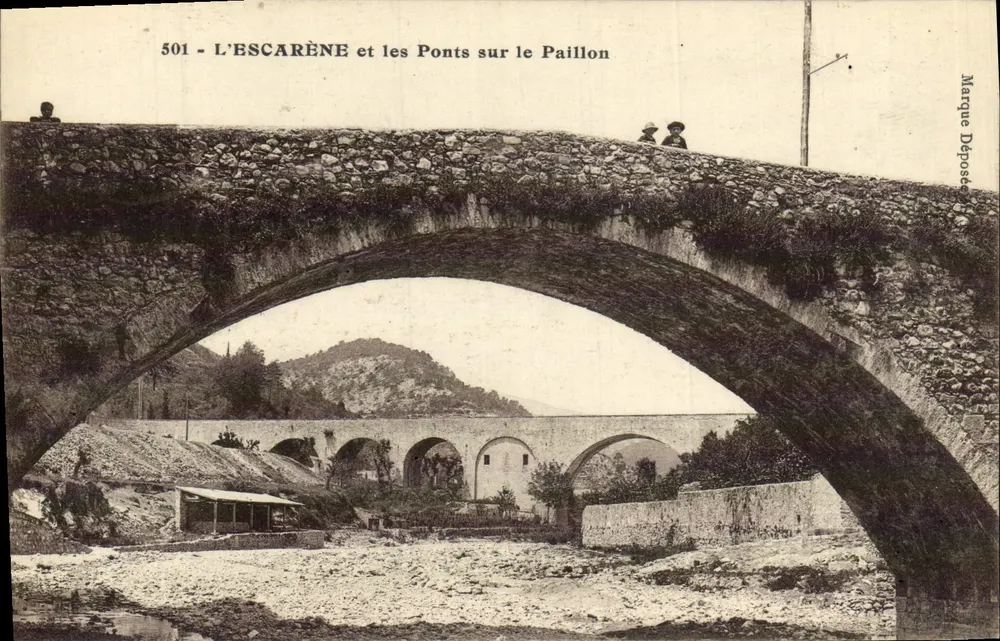 L'ESCARÈNE und die Brücken über den Paillon — Markenrecht — Nr. 501 - Vorderseite
