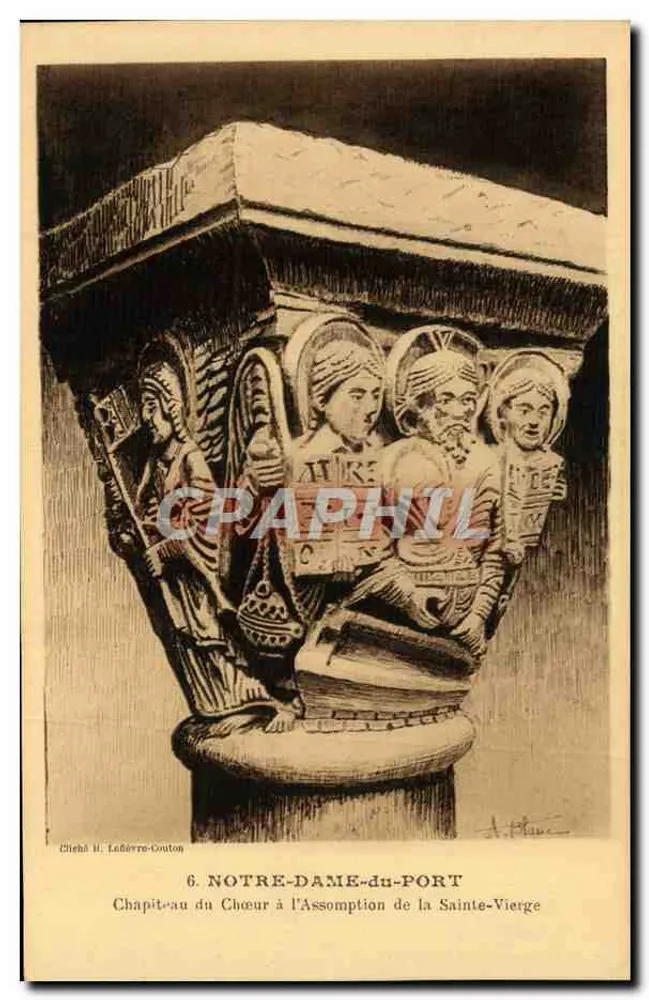 Chapiteau du Chœur à l'Assomption de la Sainte-Vierge — Notre-Dame-du-Port — Cléhâ H. Lefèvre-Couton - Vorderseite