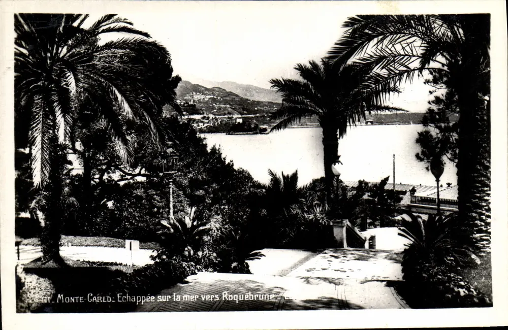Monte-Carlo — Visão da marinha em direção a Roquebrune — Les Belles Éditions Françaises, Nice - Frente