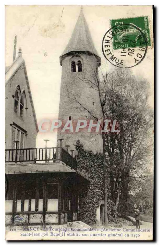 NANCY — Turm der Commanderie Saint-Jean, wo René II 1476 seinen Hauptquartier errichtete — Verleger nicht sichtbar - Vorderseite