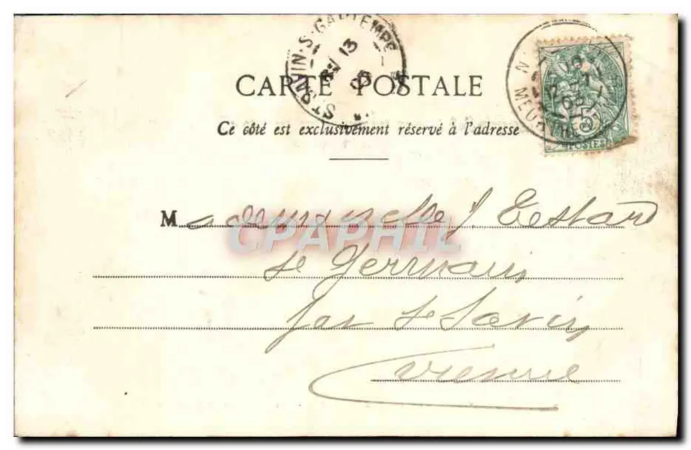 Nancy - Hémicycle de la Carnière - Palais du Gouvernement — Maison des Magasins Réunis, Verlag, Nancy - Rückseite