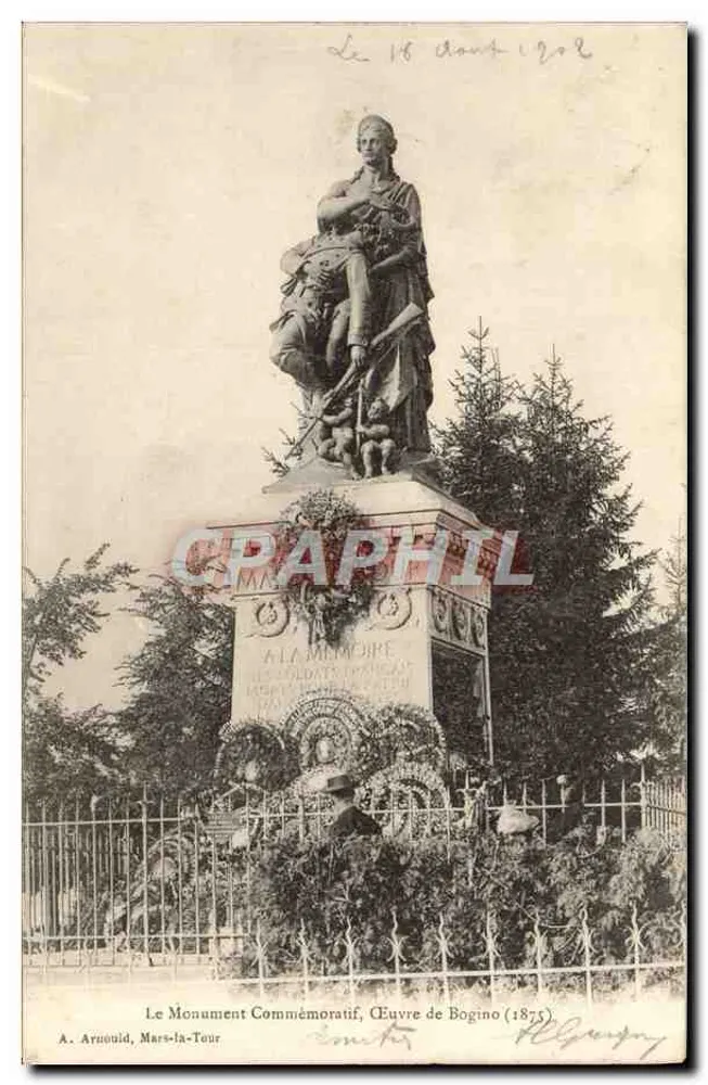 Gedenkmonument zur Erinnerung an französische Soldaten — Werk von Bogino (1875) — A. Arnouid, Mars-la-Tour - Vorderseite