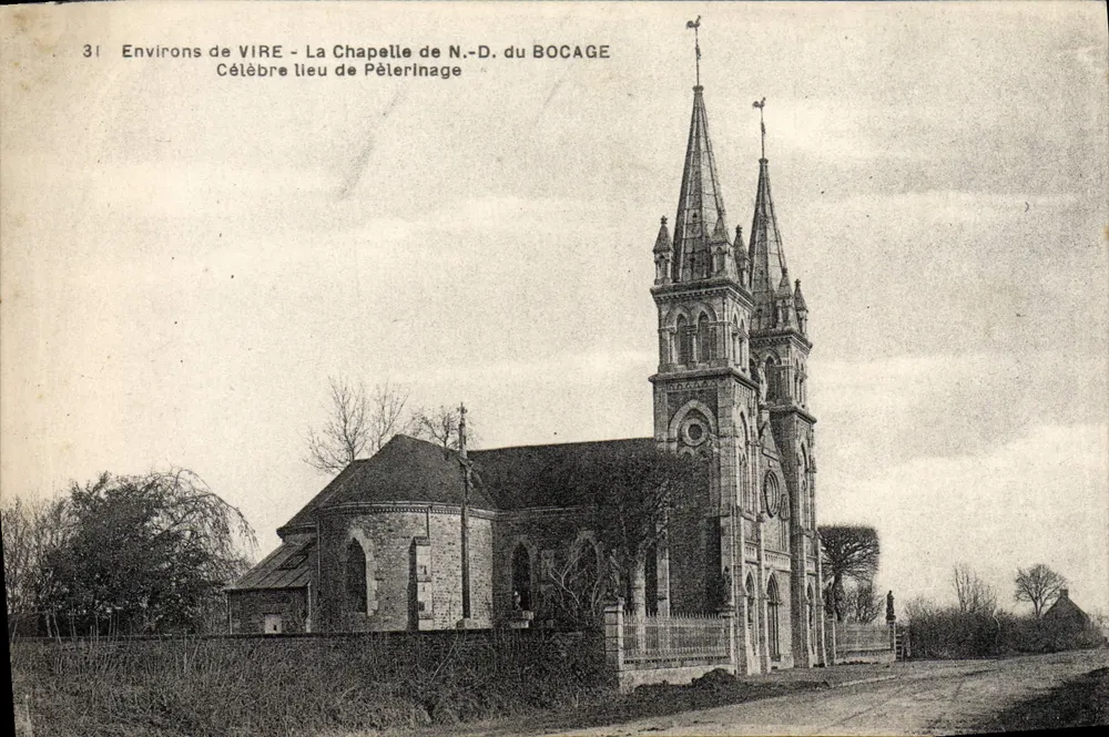 Um VIRE - Die Kapelle N.-D. du BOCAGE — Bekanntes Pilgerziel - Vorderseite