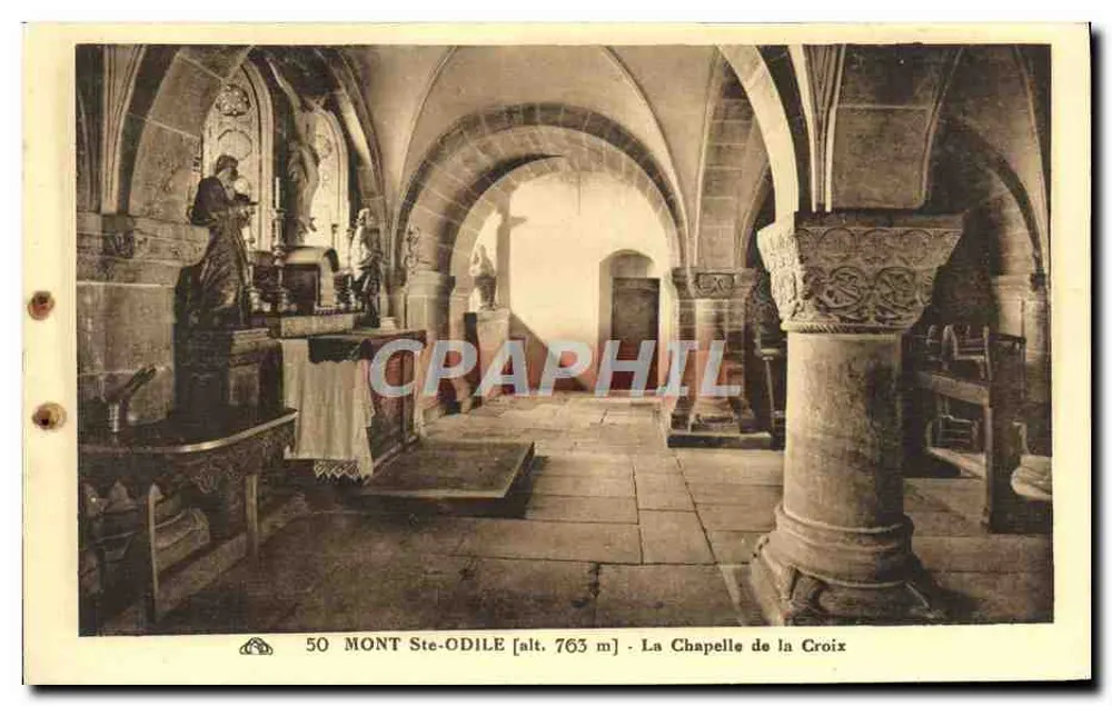 Mont Ste-Odile — Die Kapelle der Kreuz — Chalacieenne des Arts Photographiques, Straßburg - Vorderseite