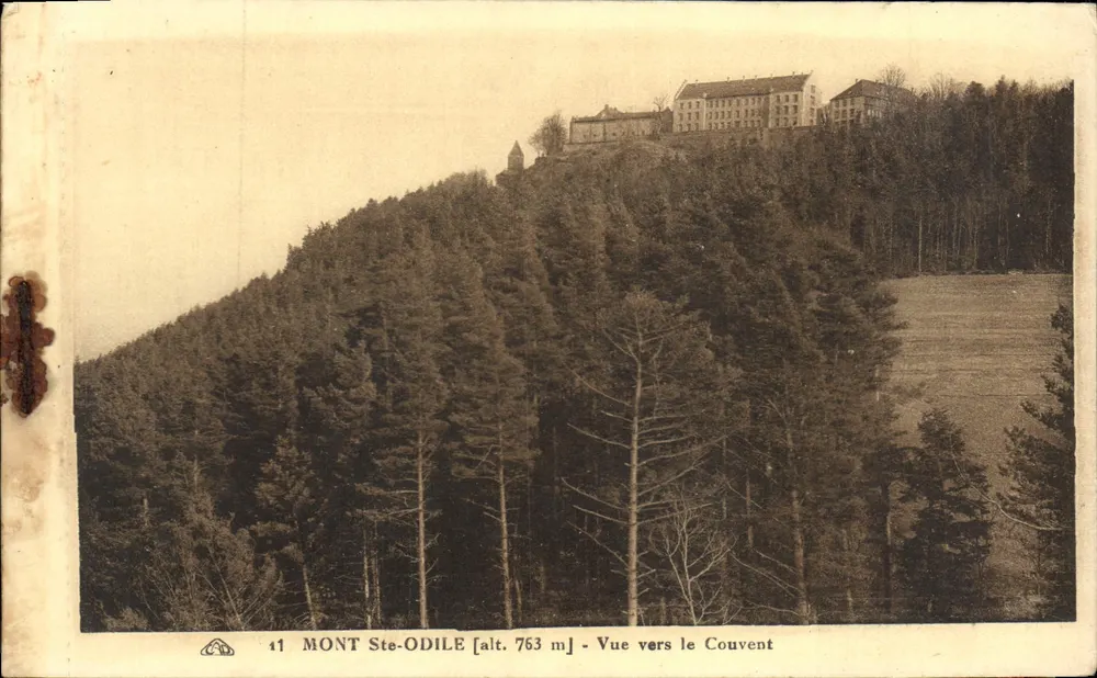 Monte Ste-Odile — Vista para o Convento — editor Albad'Arts - Frente