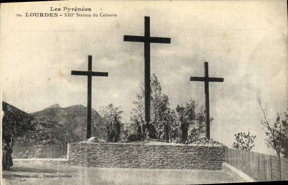 Lourdes - 13. Station des Kreuzes — Sireygean, Verlag Limoges-Lourdes - Vorderseite