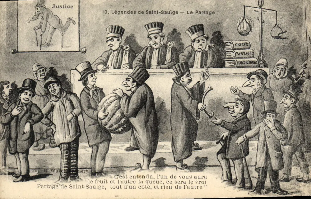 Legenden van Saint-Saulge — Het Partage — Imp. H. Wayer, Nîmes - Voorkant