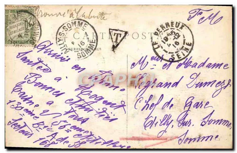 Le Perreux — Place de la République - Avenue Ledru-Rollin — E. Daciolle, Fot. Verlag, Le Perreux - Rückseite