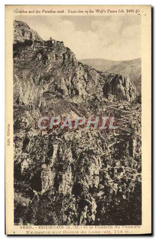 Gourdon und der Weg zum Paradies — Ausflug zu den Gorges du Loup (Höhe 738 m.) — J. Gilletta, Nice - Vorderseite
