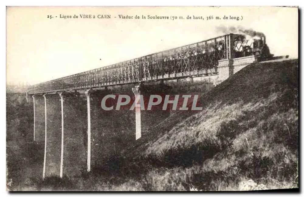 Viaduc de la Souleuvre — Linie Vire nach Caen — Verleger H. Ernace, Vire - Vorderseite