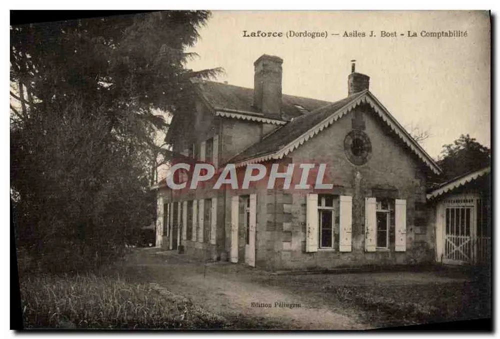 Laforce (Dordogne) — Asiles J. Boist — Konto — Wydawnictwo Péligrum - Awers