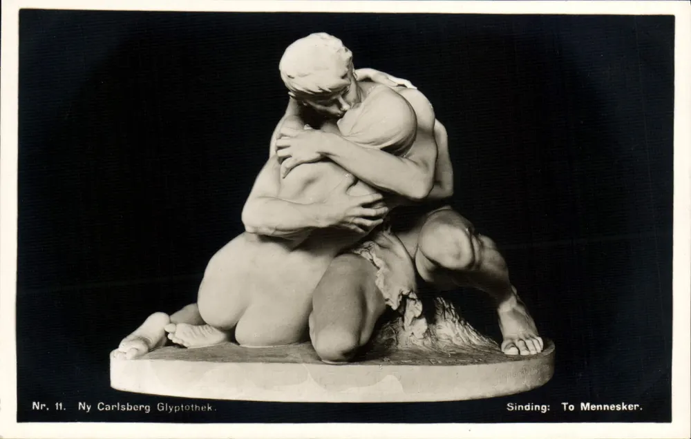 Sculptur von zwei Figuren — Ny Carlsberg Glyptotek — Nr. 11 — Verlag Vilhelm Trydes Forlag, Kopenhagen - Vorderseite