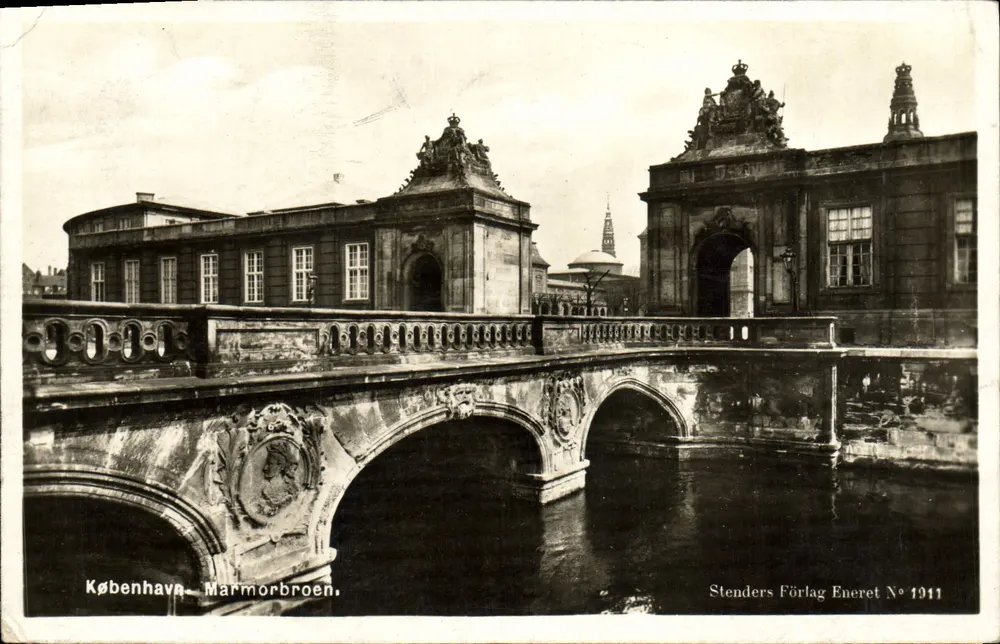 Copenhague - Marmorbroen — Stenders Förlag Eneret N° 1911 - Frente