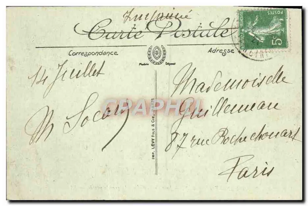 Saint-Valéry-en-Caux — Sturmtag an der großen Mauer — LL - Rückseite