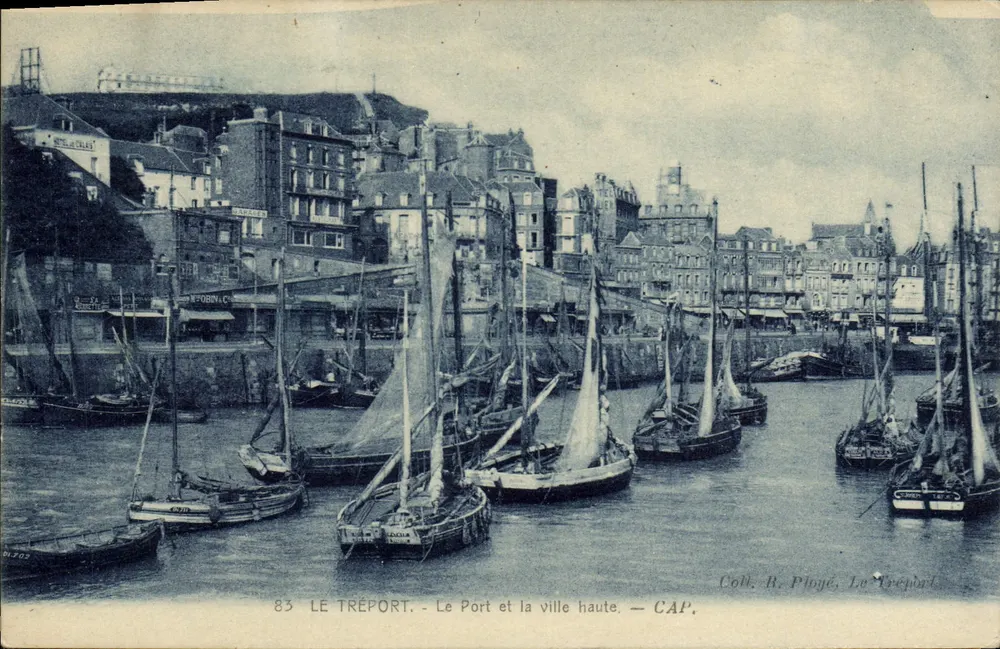 Le Tréport — Der Hafen und die Oberstadt — CAP. - Vorderseite