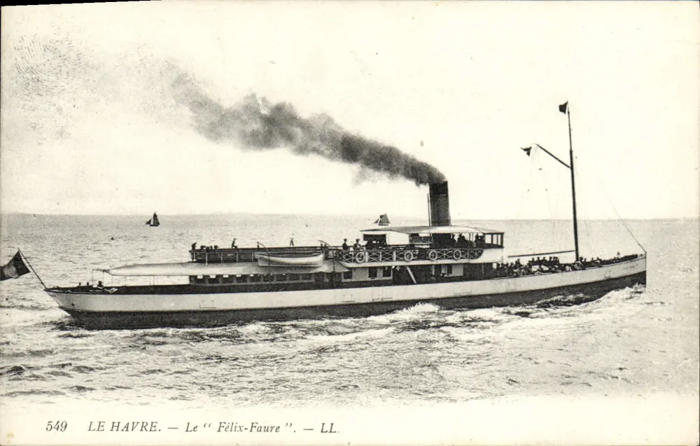 Le Havre — El "Félix-Faure" — LL, n.º 549 - Anverso