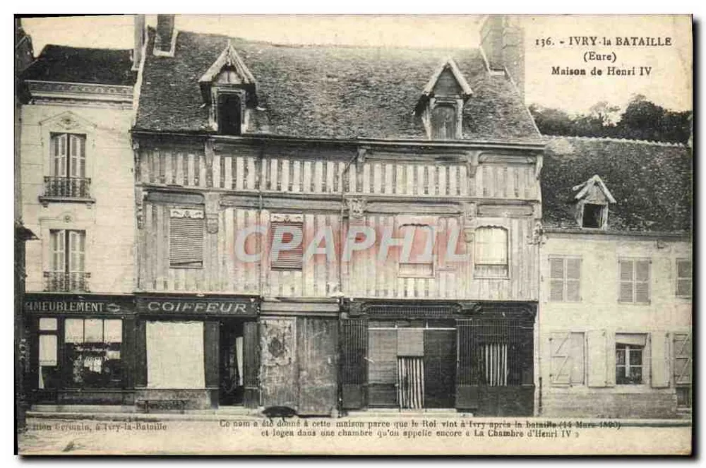 Ivry-la-Bataille (Eure) — Haus von Henri IV — Foto von G. Rambault, Verlag Dreux, n° 136 - Vorderseite