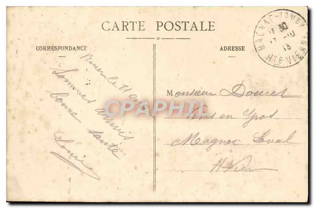 Rouen - Fontäne Sainte-Marie — C.V. 481 — Verlag C.V. - Rückseite