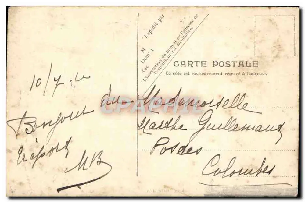 Le Tréport — Hôtel de Ville — V.P. Paris No.9 - Achterkant