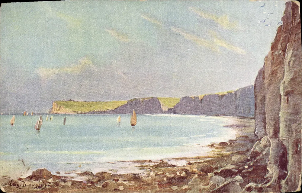 Vista de Fécamp — Los Lugar de Francia — Serie VI P. N°2 — Editor Eug. Bourgeois - Anverso