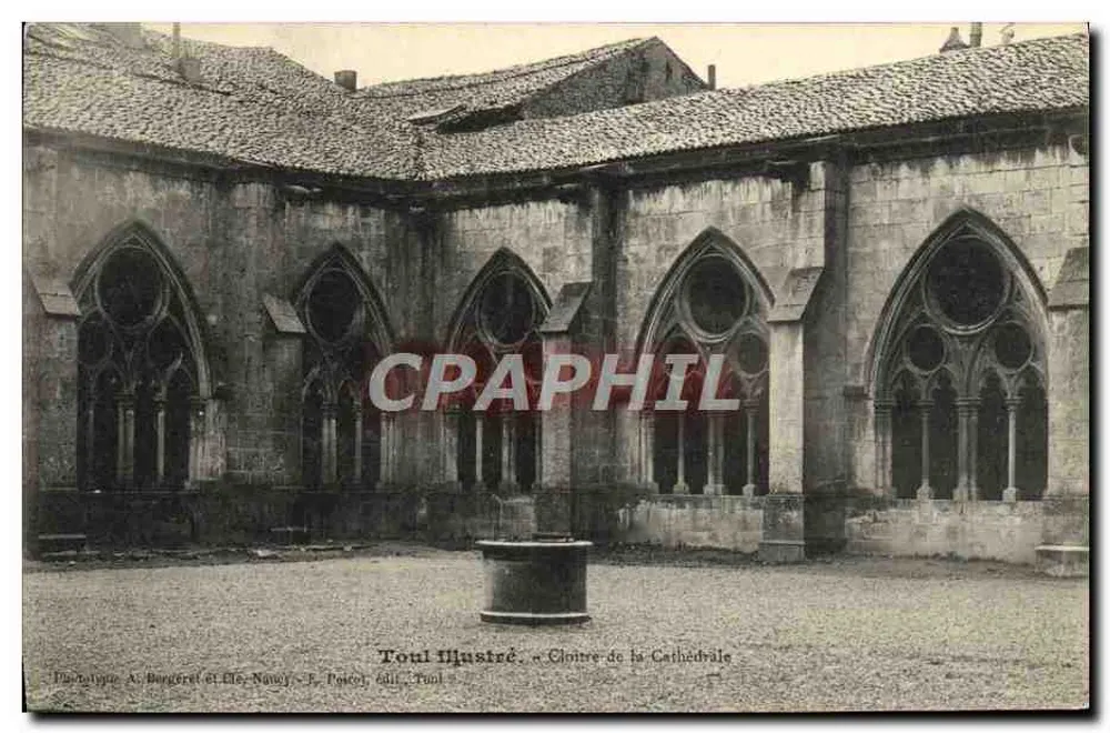 Cloître da Catedral — Toul — editor A. Burgeret et Cie, R. Pocot, Toul - Frente