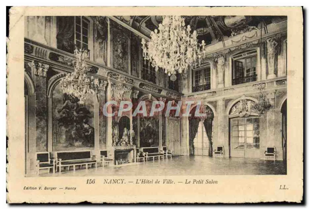 NANCY — L'Hôtel de Ville — Le Petit Salon — Édition V. Berger — n° 156 - Vorderseite