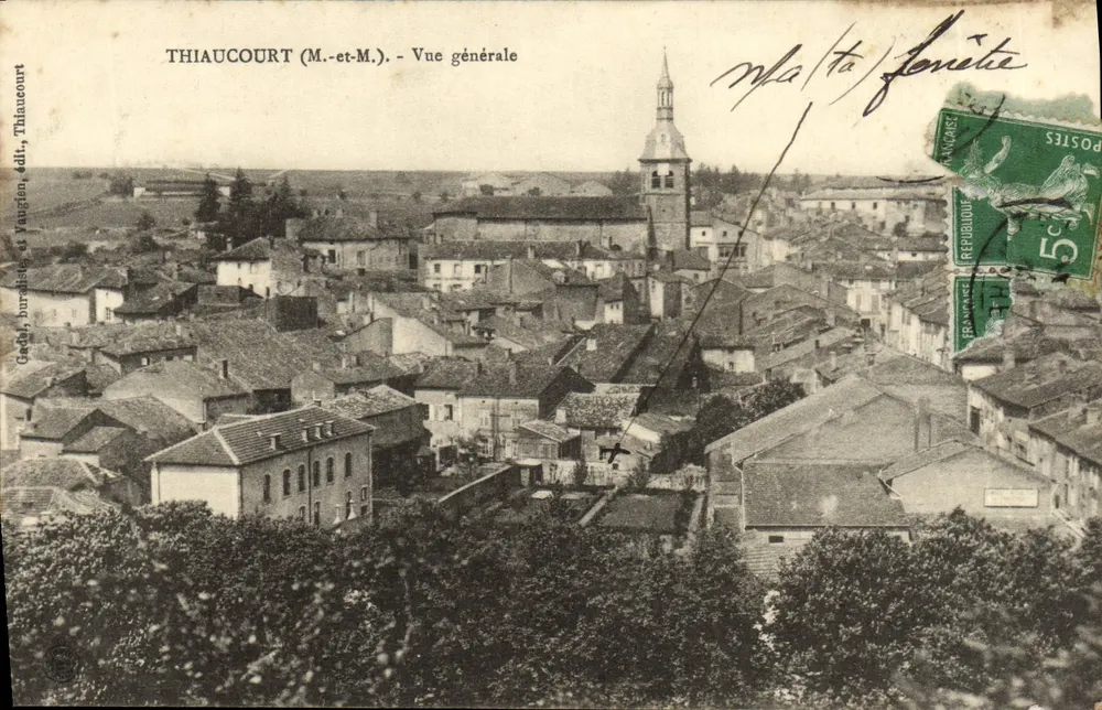Thiaucourt (M.-et-M.) - Vista geral - Gade, bur. e Vaugien, editor - Frente