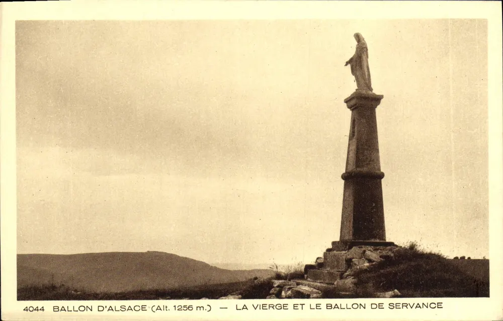 Ballon d'Alsace (Höhe 1256 m.) — Die Jungfrau und der Ballon de Servance - Vorderseite