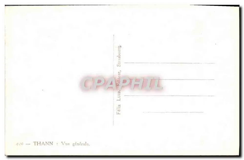 Thann — Vista geral — Félix Lumb, Strasbourg, n°440 - Verso